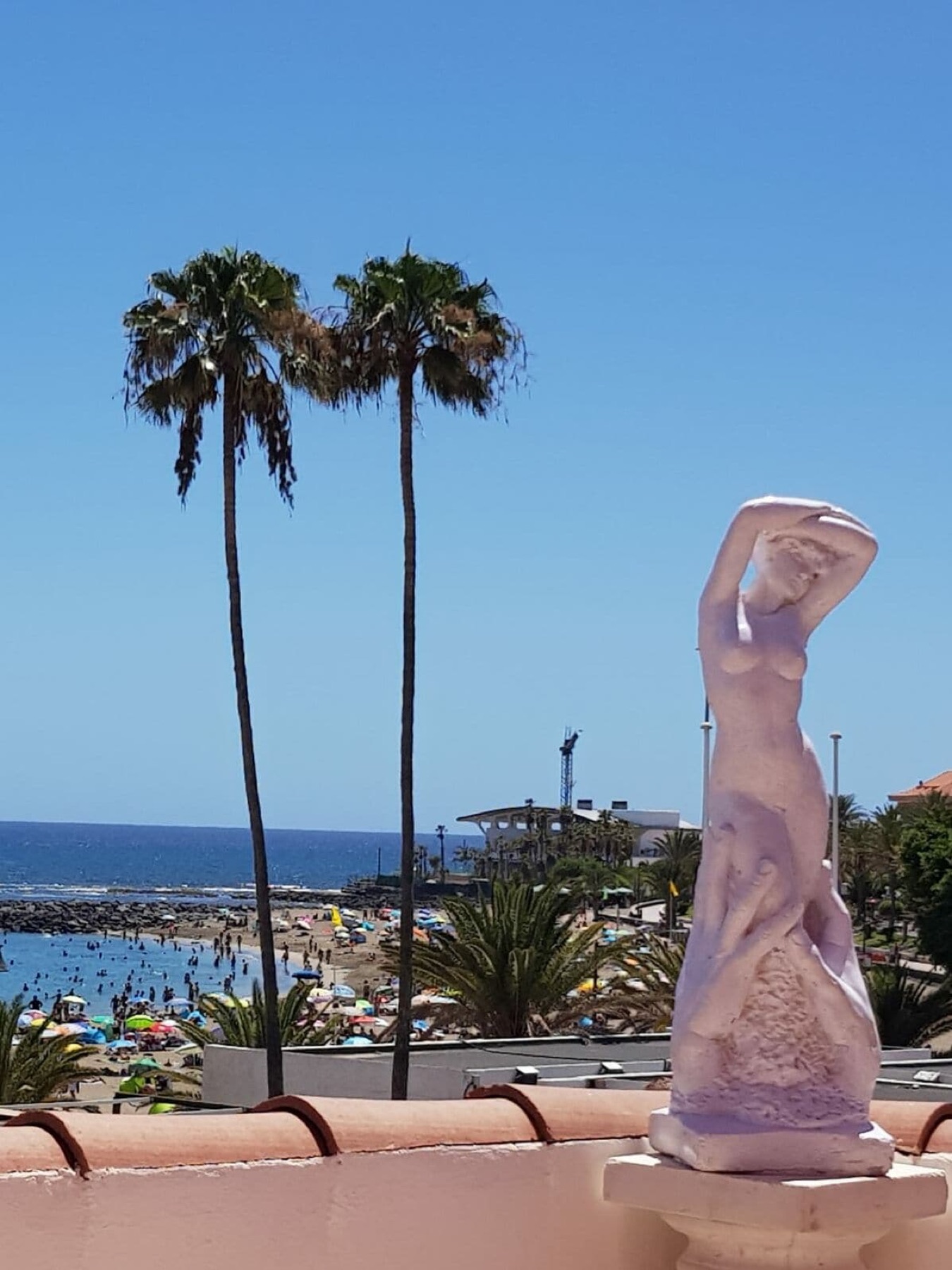 Bucht von Las Vistas von der Terrasse